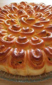 Мясной пирог "Хризантема"